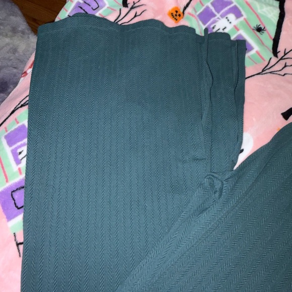 PINK Victoria's Secret Blue Knit Pants - Picture 3 of 4